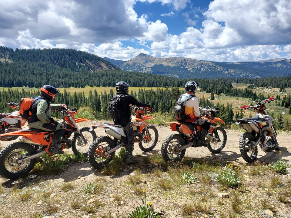 A guided dirt bike tour with Leadville Offroad Adventures